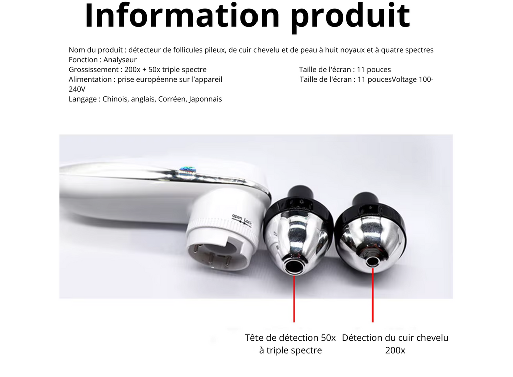 Auréa Vision - Analyseur Head Spa & Diagnostic Capillaire