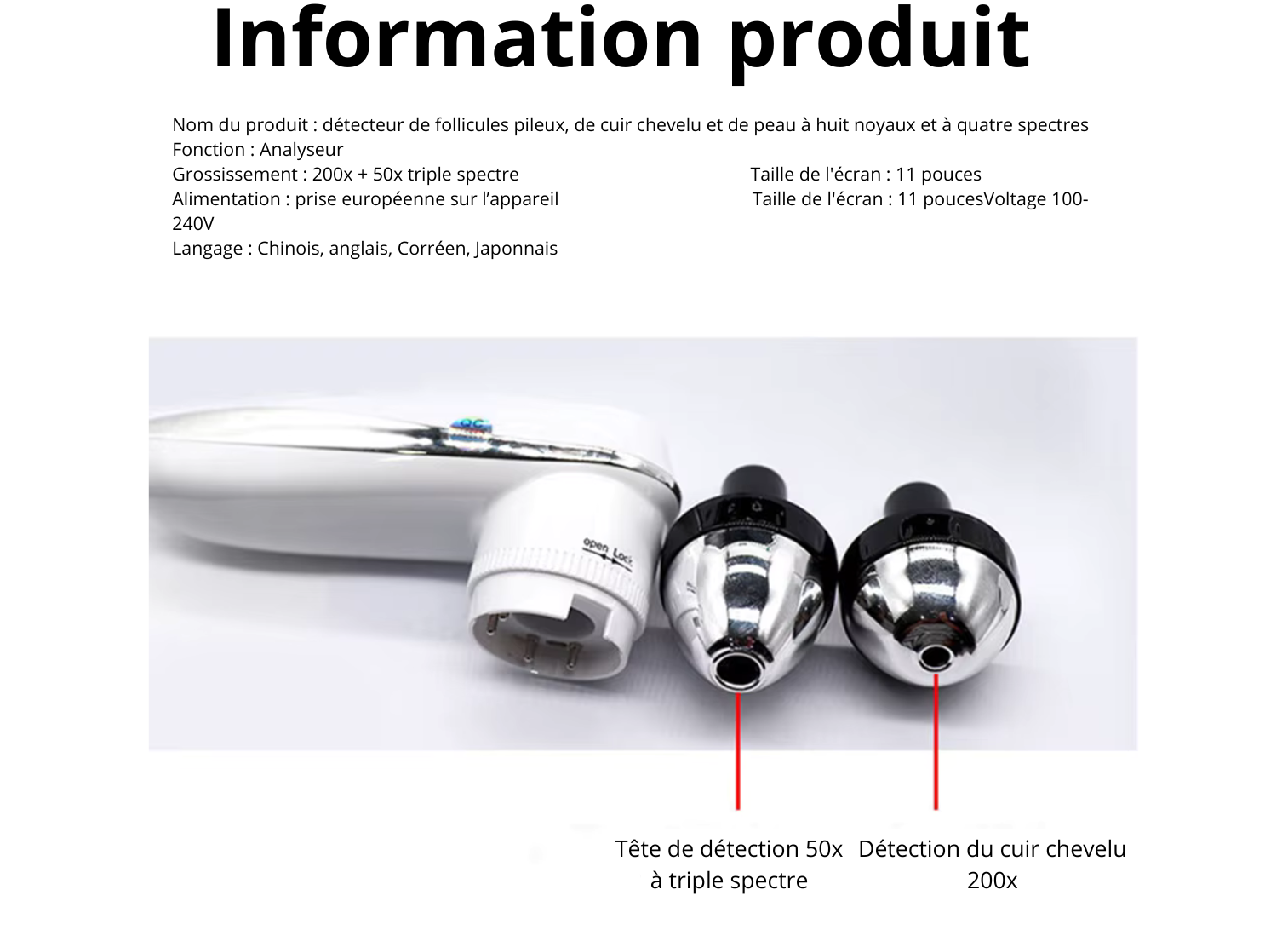 Auréa Vision - Analyseur Head Spa & Diagnostic Capillaire
